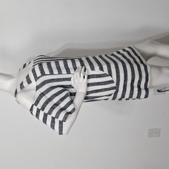 Soft Surroundings Black and White Dolman Sleeve Linen Blend Sundress Size L - Picture 6 of 15